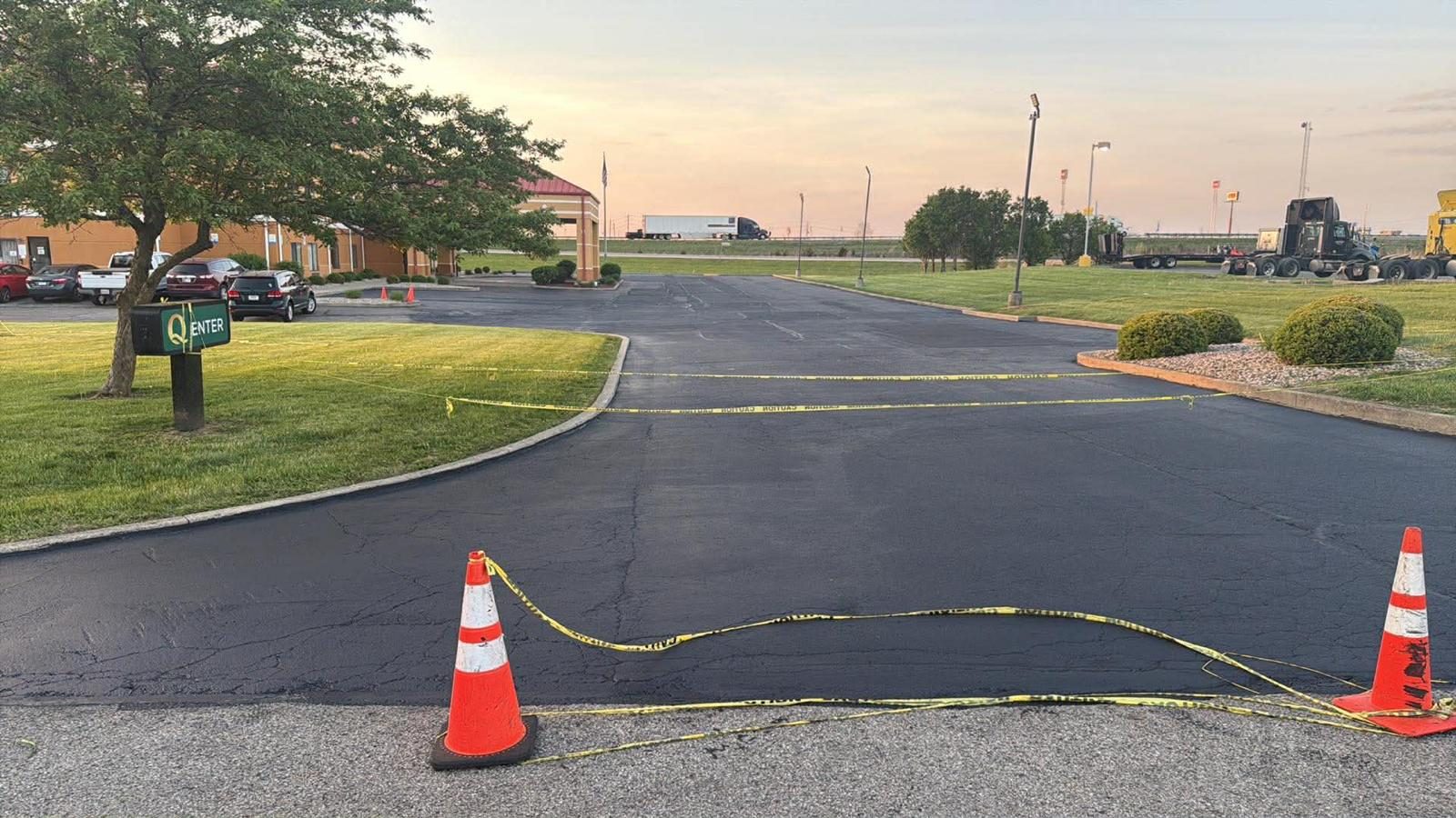 Asphalt removal and replacement work for damaged pavement